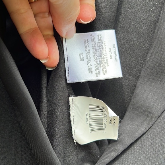 BCBGMaxAzria Black Collarless 1 Button Blazer XS - Picture 7 of 14